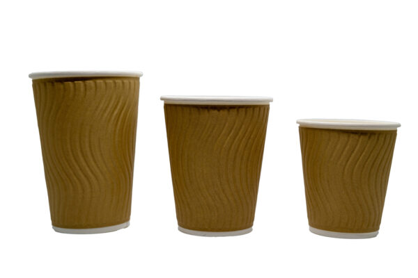 Картонски Double Wall Wavy чаши